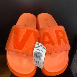 Ivy Park Flex Screaming Orange Slides